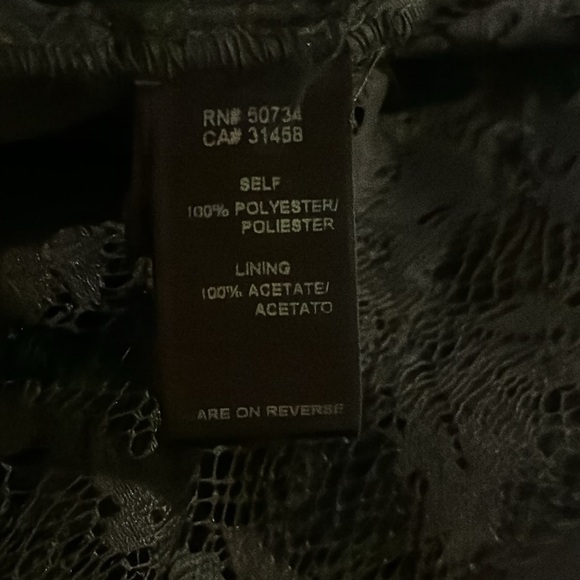 Size 6 Max and Cleo Lace black dress with ruffle detail. Fitted mini dress - Picture 8 of 12